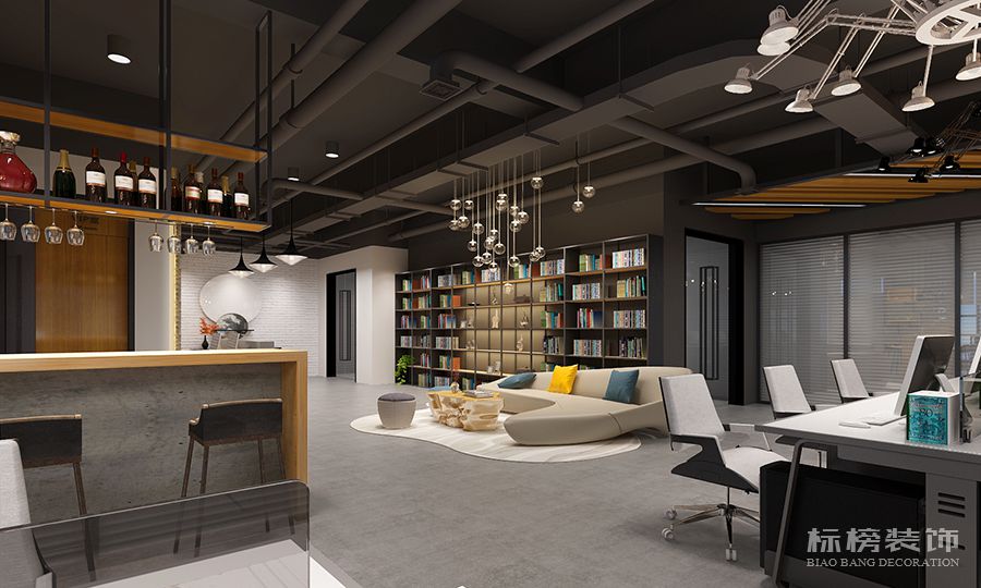 轻中式办公室装修效果小黄片大全下载泸州分公司